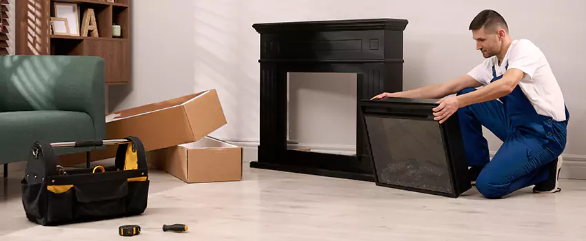 Old Rusted Metal Fireplace Repair And Replacement in Woburn, MA